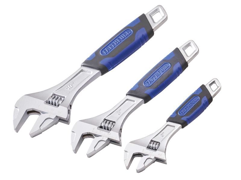Faithfull FAIAS3PCA Adjustable Spanner Set, 3 Piece FAIAS3PCA |
