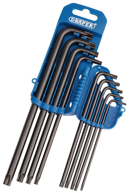 Draper TX-STAR TAMP PRO KEY SET 9 PC 33748 Draper TX-STARÂ® Extra Long Key Set (9 Piece)