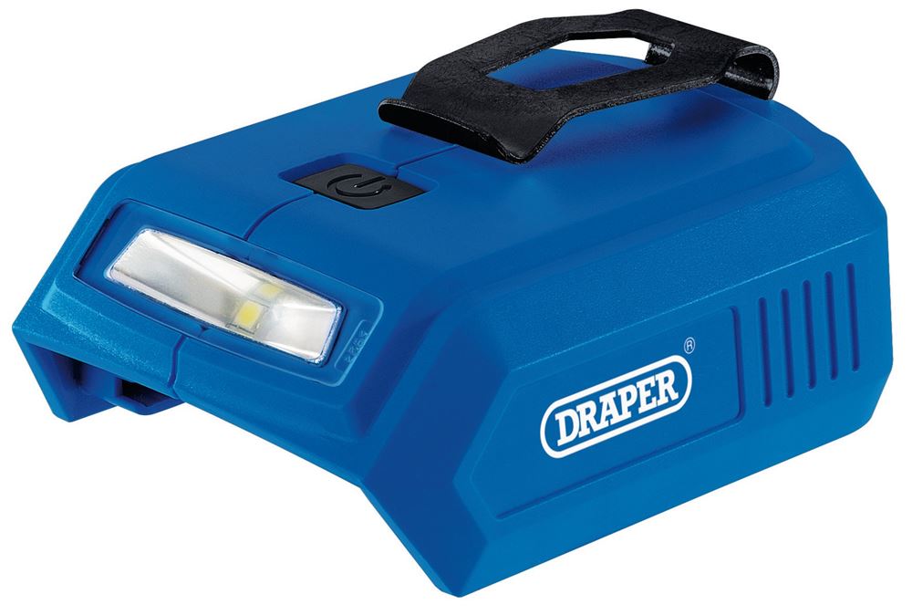 Draper D20 TWIN PORT USB ADAPTOR 69249 69249 D20 20V USB Adaptor with Two Ports