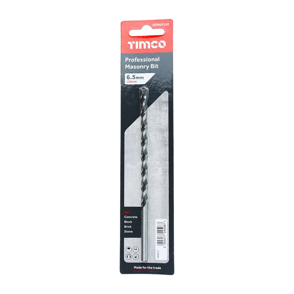TIMCO Professional Masonry Bit 6.5 x 150 Pack 1