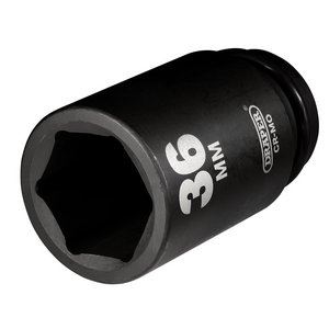 Draper 36MM IMP.DEEP SCKET 3/4DR 71940 36mm 3/4" Sq. Dr. Hub Nut Impact Socket
