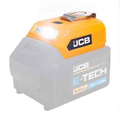 JCB 21-18USB USB Adapter 18V 60lm LED Light 2x USB Ports Cordless USB Power Adapter Power Tool Adapter