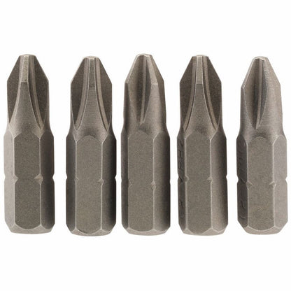 Draper 5PC 25MM NO2 C.SLOT S/D.BIT 64018 1/4" Hex. Cross Slot E Shank Insert Bits
