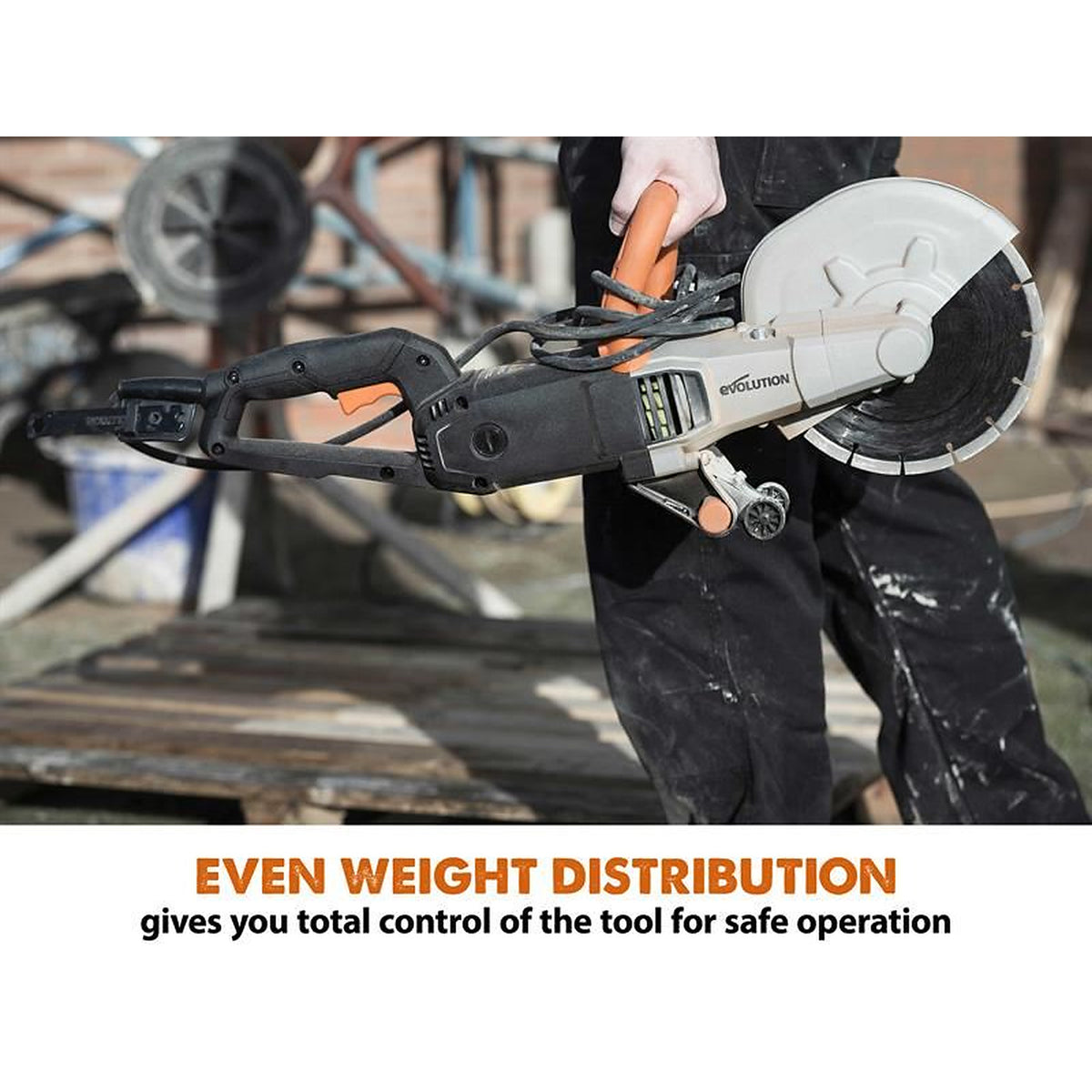 EVL R230DCT 230mm Disc Cutter + Blade 1600W 110V