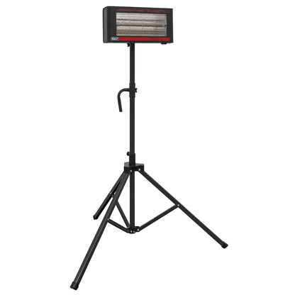 Sealey IR12CT Infrared Quartz Heater with Tripod Stand 230V 1.2kW | 1200W | Package includes: | IR12 - 1.2kW Infrared Quartz Heater 230V