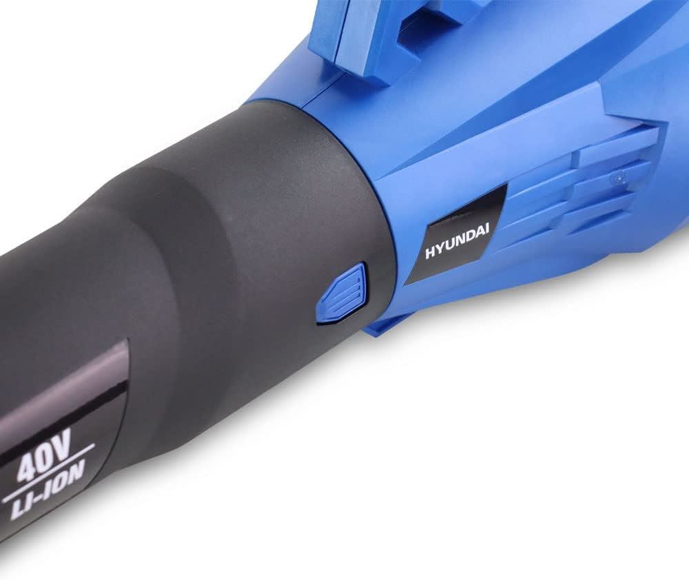 Hyundai HYB40LI Cordless Leaf Blower 40V 2.5Ah 132mph 770m3/h Battery & Charger Li-Ion Garden Vac
