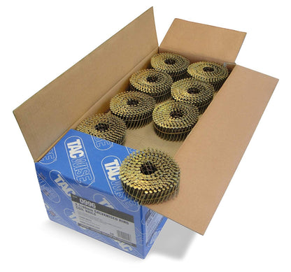 Tacwise 0996 Type 2.1 40 mm Coil Nails Galvanised Flat Top Pack of 14400 for Nail Staple Guns Trade Fixing