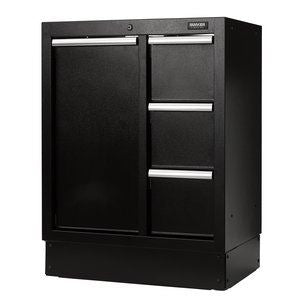 18843 Bunker BUNKER Modular Power Tool Base Cabinet, 4 Drawer, 680mm MS400-PTBC Modular Storage System Professional Trade DIY Workshop Garage Use