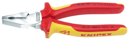 Draper 180MM VDE COMBINATION PLIERS 49168 VDE Fully Insulated High Leverage Combination Pliers