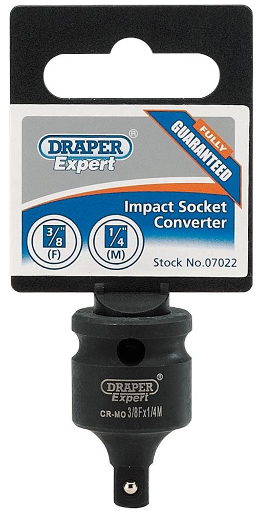 Draper 3/8(F)X 1/4(M) IMP CONVERTER 07022 Impact Socket Converters
