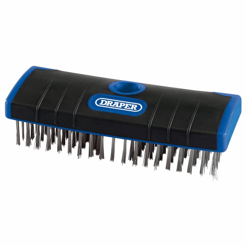Draper H/D SCRUB BRUSH S/STEEL 17189 Stainless Steel Bristle Scrub Brush (180mm)