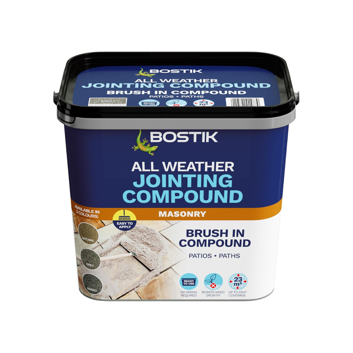 Bostik All Weather Jointing Compound – Patio Grout – Ready-to-use paving jointing solution for Patios, Driveways, Pathways, and other Landscaping projects – Weed & Erosion Resistant – 15kg