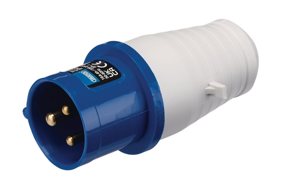 Draper 230 VOLT BS 16AMP SITE PLUG 03717 230V Site Plug, 16A