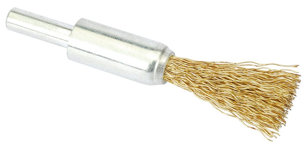 Draper BRASSED DECARB BRUSH 13MM 41437 41437 Brassed Steel Crimped Decarb Brush, 13mm