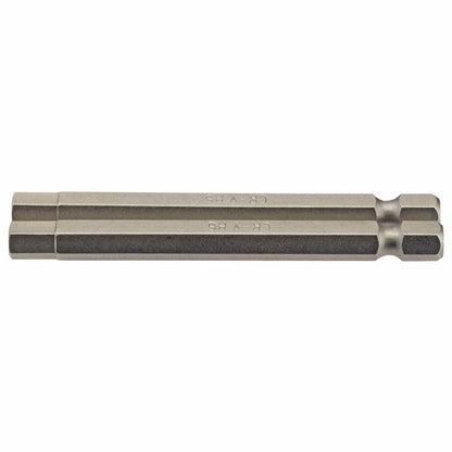 Draper 2PC 75MM 6.0MM HEX S/D.BIT 64340 1/4" hex. Hexagonal E Shank Insert Bits