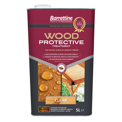 Barrettine Wood Protective Treatment Shed Fence Timber Wood Stain All Colours