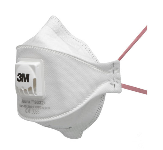 3M - 3M 9332+ AURA FFP3V FOLD FLAT PACK 10 -