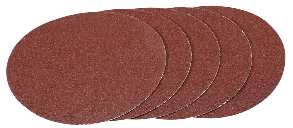 Draper 60G HOOK & LOOP 180MM SAND.PK5 93388 Hook and Loop Aluminium Oxide Sanding Discs (180mm)