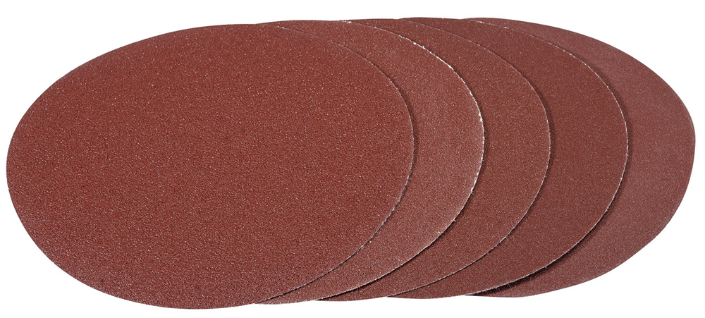 Draper HOOK & LOOP 180MM SAND.PK5ASSO 93428 Hook and Loop Aluminium Oxide Sanding Discs (180mm)
