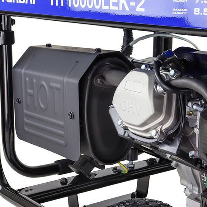 Hyundai HY10000LEK-2 Petrol Generator 8kW 10kVA Recoil Electric Start Portable Site Power Backup Power Portable Backup Site Power