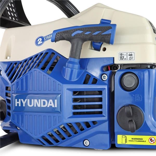 Hyundai HYC6200X Petrol Chainsaw 62cc Easy Start 2-Stroke Garden Saw Tree Log Cutting Garden Saw