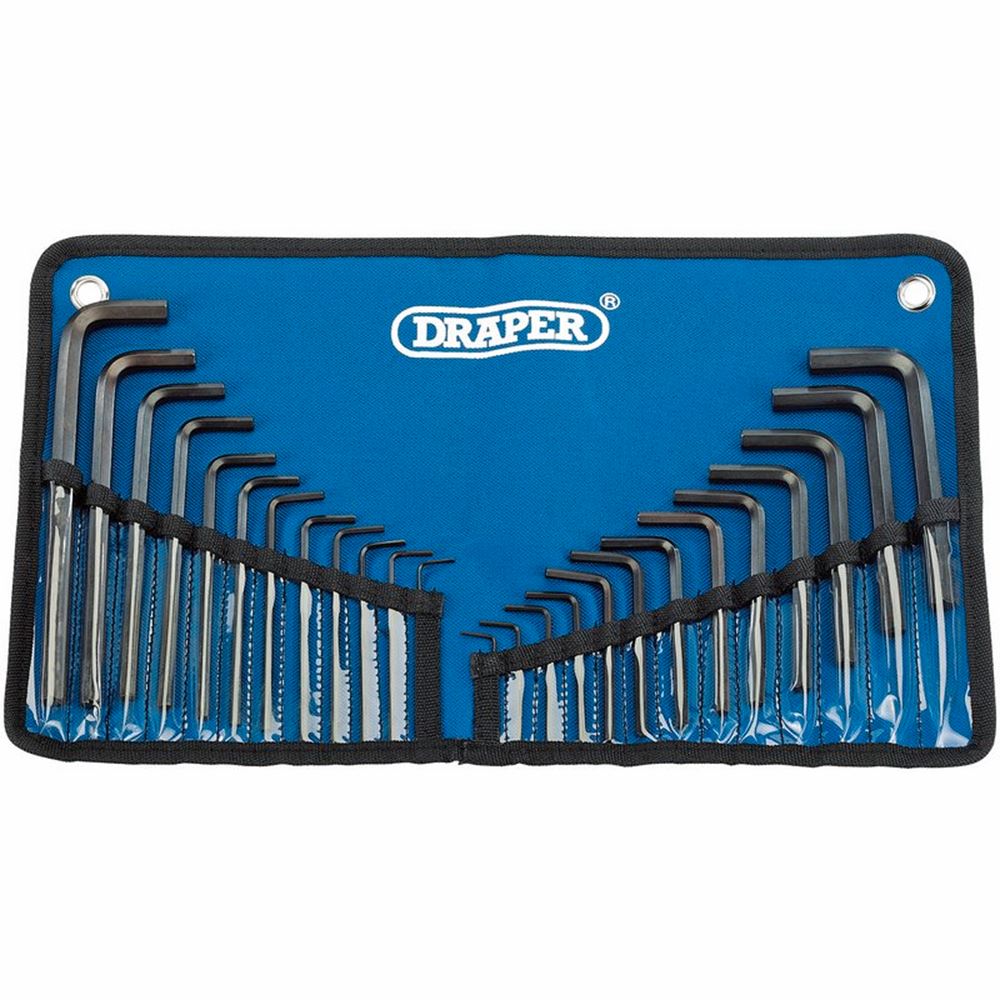 Draper HEXAGON KEY SET & WALLET 25PC 33892 Metric/Imperial Combined Hexagon Key Set (25 Piece)