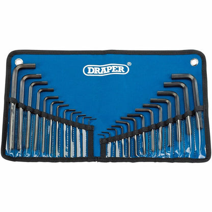 Draper HEXAGON KEY SET & WALLET 25PC 33892 Metric/Imperial Combined Hexagon Key Set (25 Piece)