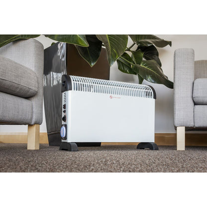 Sealey CD2005TT Convector Heater with Turbo, Timer & Thermostat 2000W/230V | 750/1250/2000W, Thermostat, Timer, Overheat Protection
