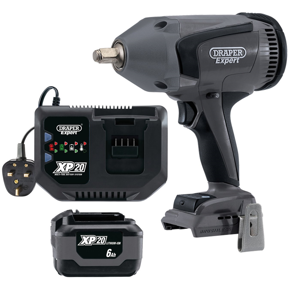 Draper 1/2 XP IMPACT 2 X 6AH 94080 XP20 1/2â€ Impact Wrench Kit