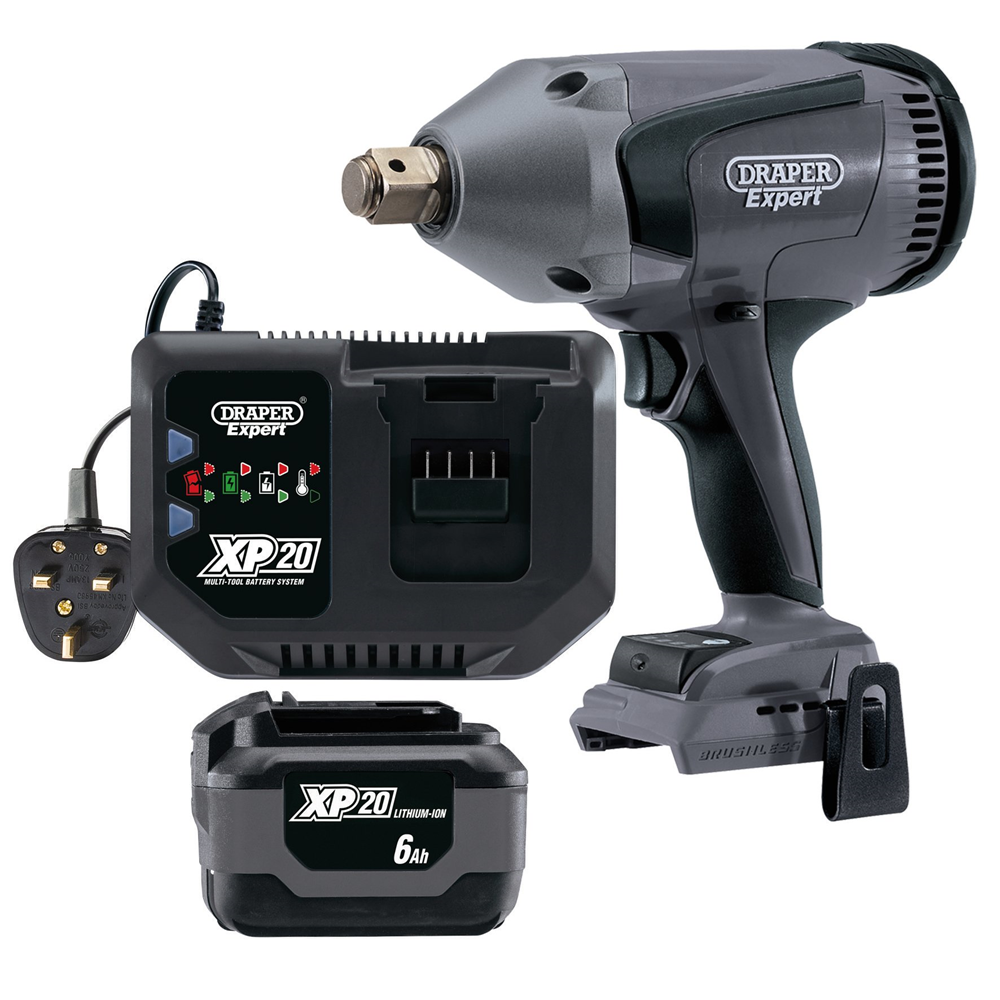 Draper 3/4 XP IMPACT 2 X 6AH 94081 XP20 3/4â€ Impact Wrench Kit