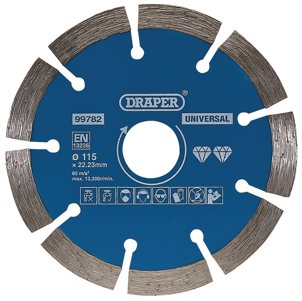DRAPER 99782 - Segmented Diamond Blade, 115mm