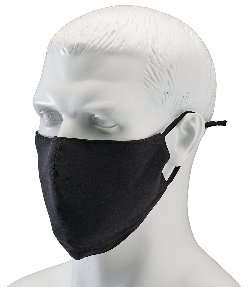 Draper BLACK REUSABLE CLOTH MASKS 94701 Fabric Reusable Face Masks