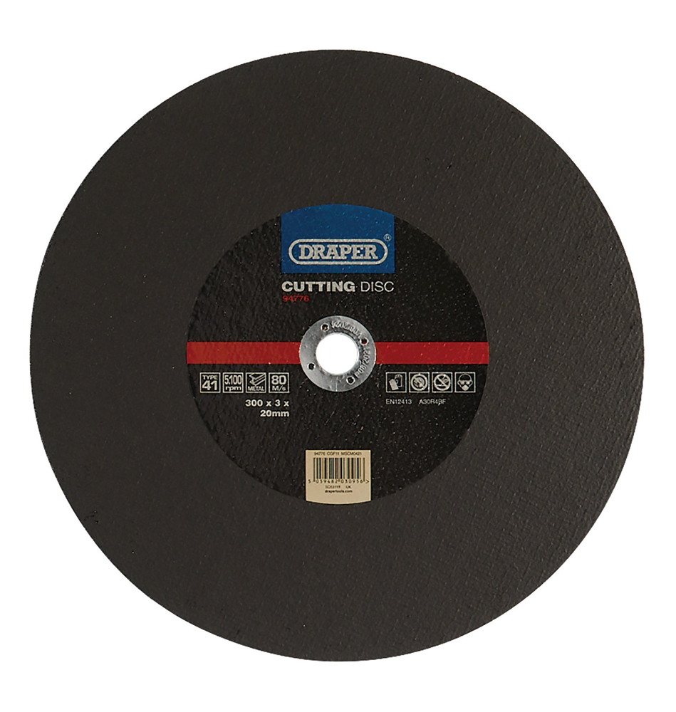 Draper CUT/DISC METAL - 300X3MM 94776 Metal Cutting Discs
