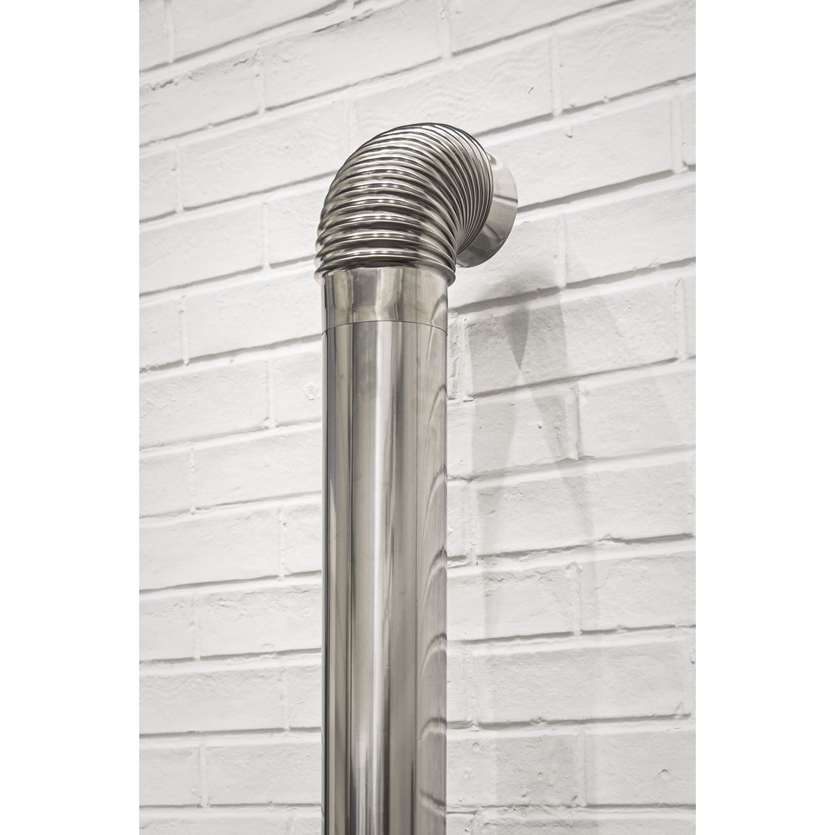 Sealey IREX3 Stainless Steel Exhaust/Flue 90° Bend for IR13/IR16 100mm | 90° Bend 201 stainless steel exhaust/flue pipe.