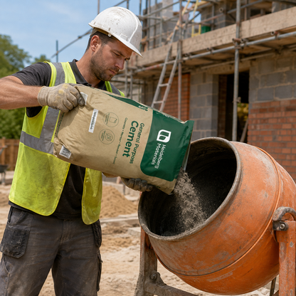 Heidelberg Materials General Purpose Cement 25kg – CEM II for Concrete, Mortar, Render & Screed