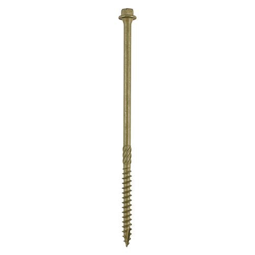 TIMCO Hex Head Timber Construction Screws 6.7mm Exterior Green – Various Lengths and Pack Sizes for Landscaping, Timber Framing and Structural Timber Fixing