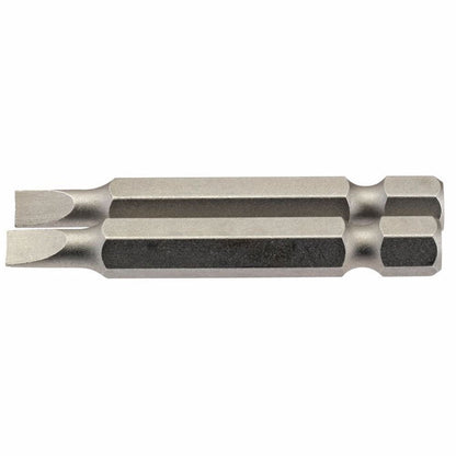 Draper 2PC 50MM 4.5MM P.SLOT.S/D BIT 64089 1/4" Hex. Plain Slot E Shank Insert Bits