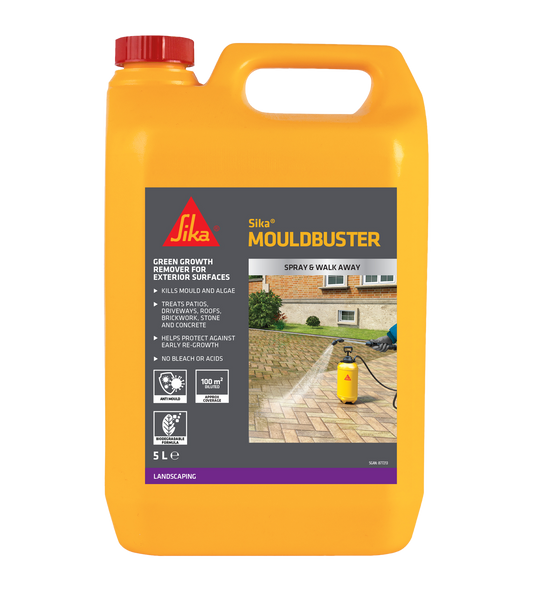 Sika 5L Mould Buster Fungicidal Cleaner Removes Mould Mildew Walls Tiles