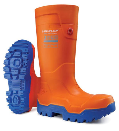 Dunlop Purofort Fieldpro Thermo+ Full Safety Wellington Boots Steel Toe