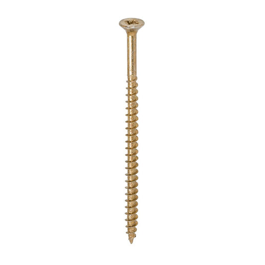 TIMCO Solo Woodscrew PZ2 CSK ZYP 5.0 x 90 Gold Pack 100
