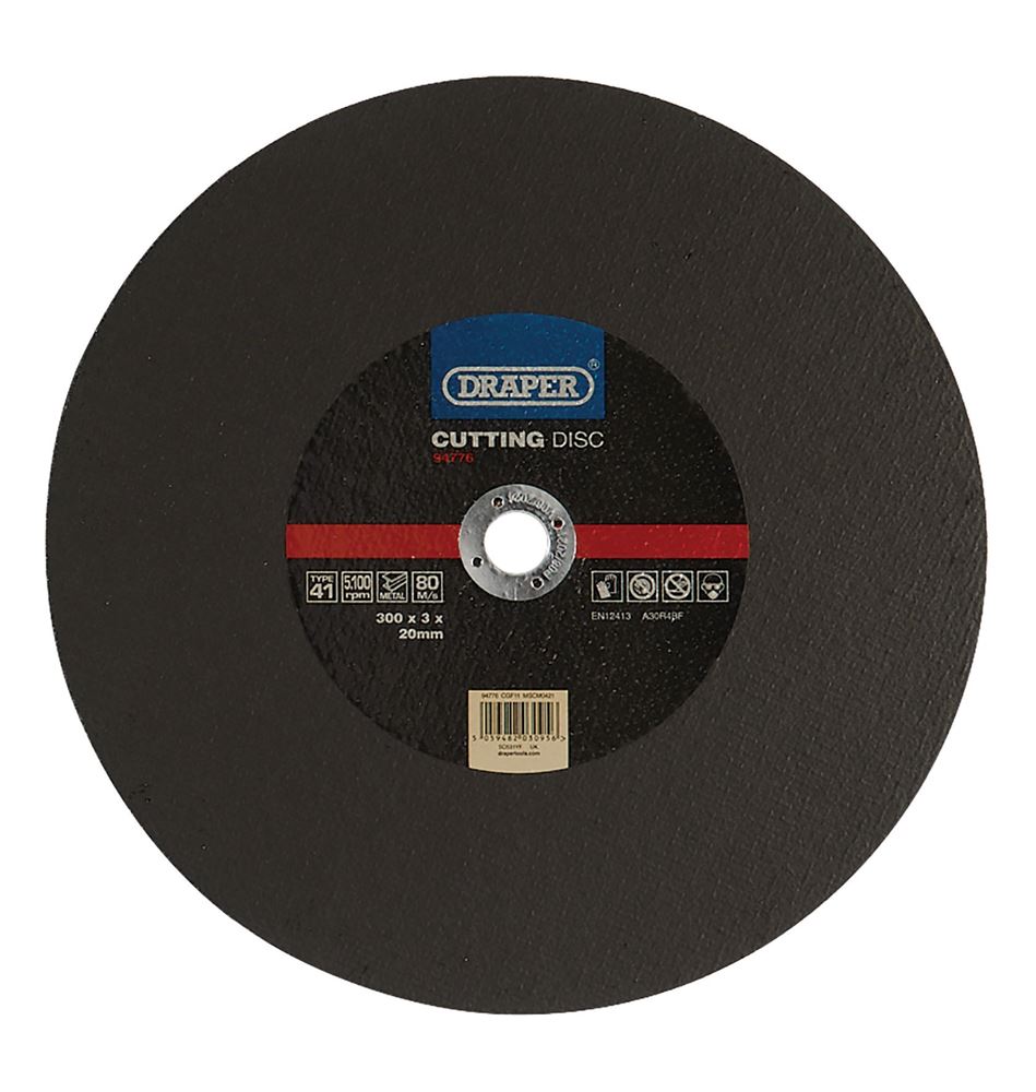 Draper CUT/DISC METAL - 300X3MM 94776 Metal Cutting Discs