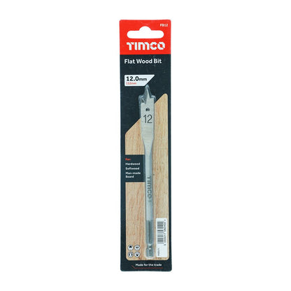 TIMCO Flat Wood Bit 12.0 x 152 Pack 1