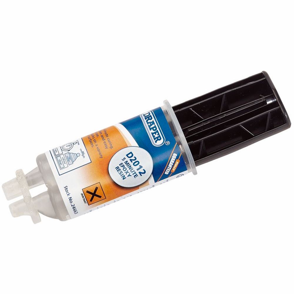 24663 Draper D2012 Epoxy Structural Adhesive DEPR2012 Workshop Adhesives Professional Trade DIY Workshop Garage Use