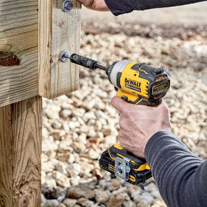 DeWalt DCF809N 18V XR Brushless Compact Impact Driver Body Only | 190Nm Torque, 131mm Design, 1/4 Inch Hex Holder and Triple LED