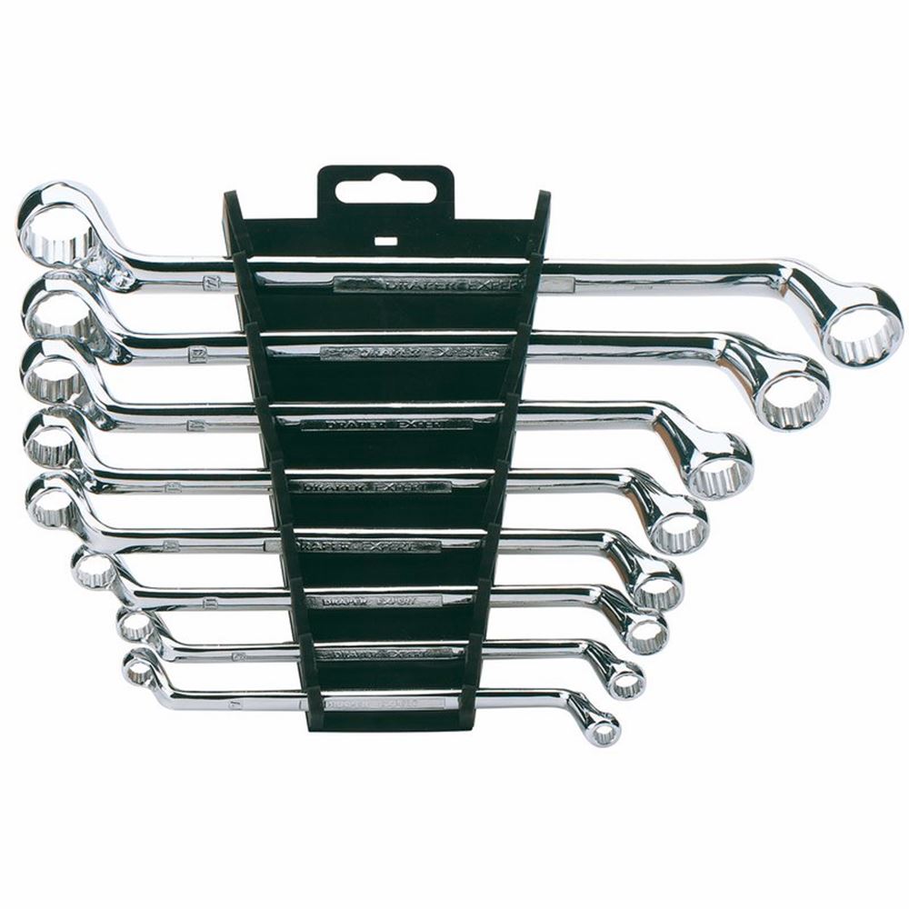 Draper RING.SPANNER SET-8 PC.METRIC 64607 Draper Expert HI-TORQÂ® Deep Offset Metric Ring Spanner Set (8 Piece)