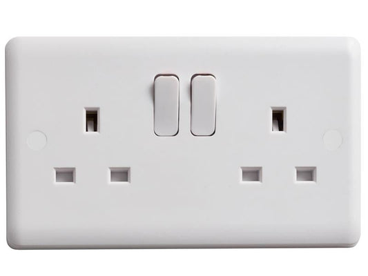 DetaVimark VC1209S Switched Socket 2-Gang 13A