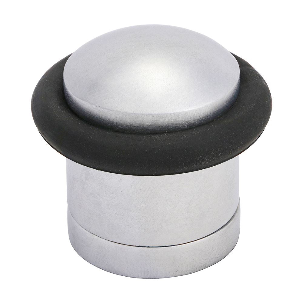 TIMCO Cylinder Door Stop Sat. Chrome 41mm Pack 1