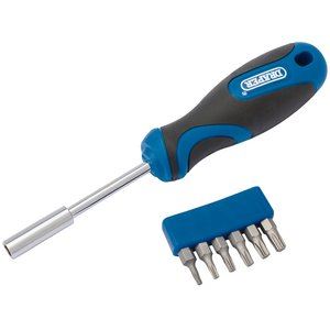 Draper SCREWDRIVER & BIT SET TX-STAR 43613 Soft Grip TX-STARÂ® Driver and Bit Set (7 Piece)