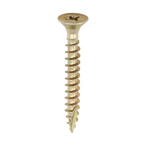 TIMCO Classic Screw PZ1 CSK ZYP 3.0 x 40 Gold Pack 200