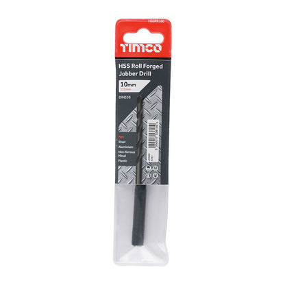 TIMCO HSS-R Jobber Drill Bit 10.0mm Pack 5
